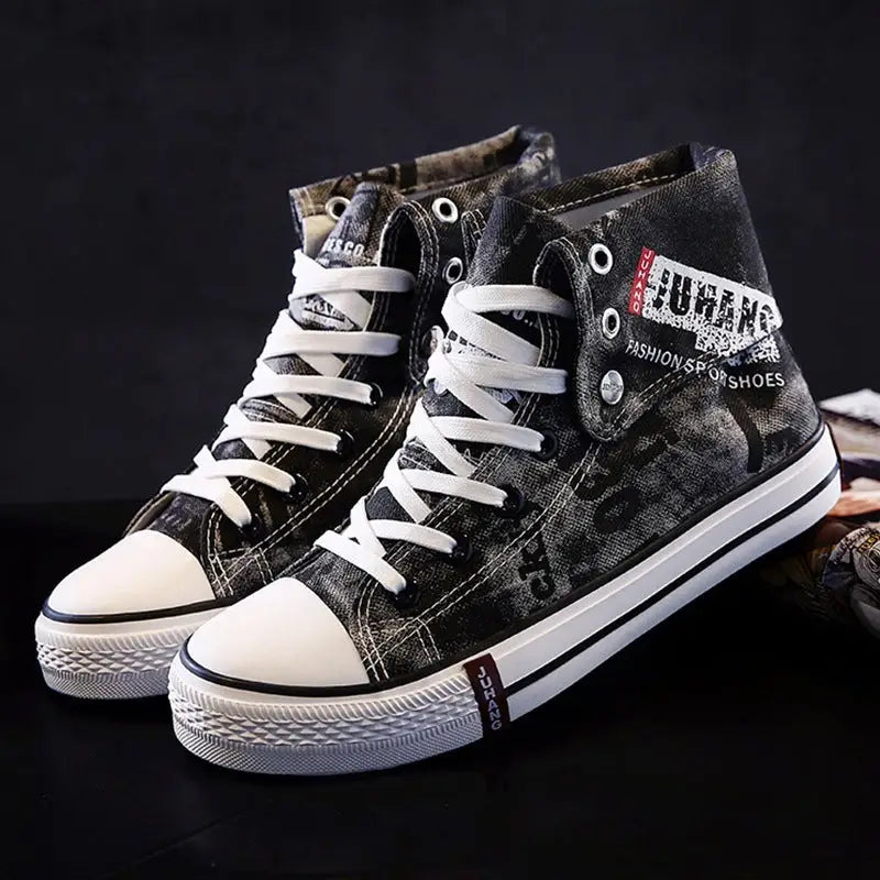 High-top canvas shoes for lovers