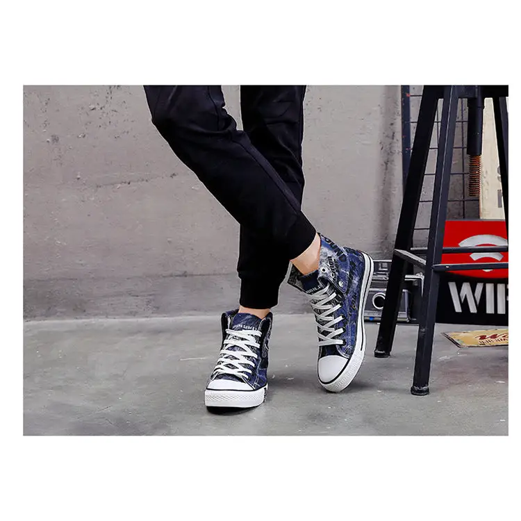 High-top canvas shoes for lovers