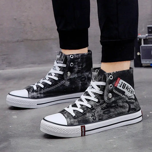 High-top canvas shoes for lovers