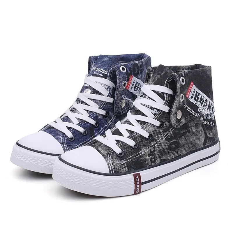 High-top canvas shoes for lovers