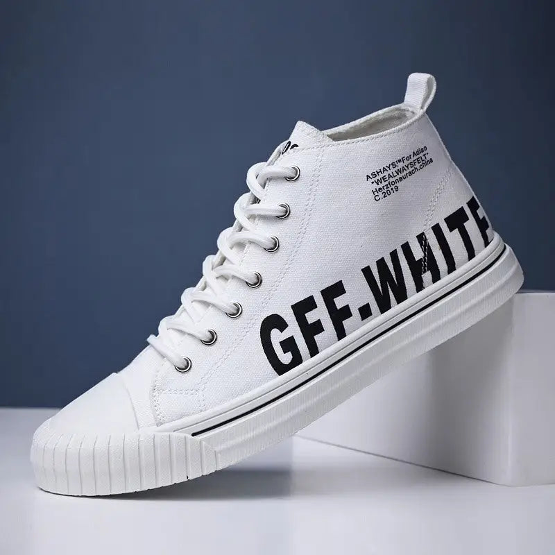 High top canvas shoes - White / 44