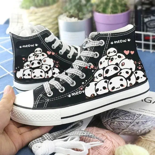 High-Top Shoes Canvas Shoes White Shoes Women’s Shoes