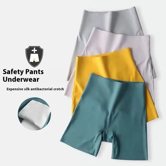 High Waist Seamless Safety Pants Underwear Women's Anti-exposure Non-curling Belly Contracting Hip Lifting Beyond Trends Hub
