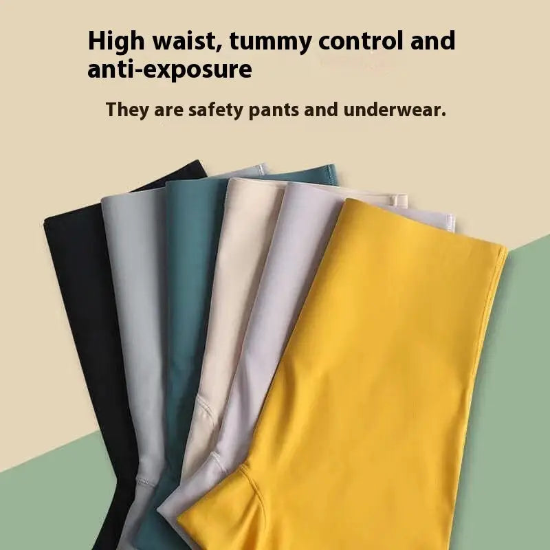 High Waist Seamless Safety Pants Underwear Women's Anti-exposure Non-curling Belly Contracting Hip Lifting Beyond Trends Hub
