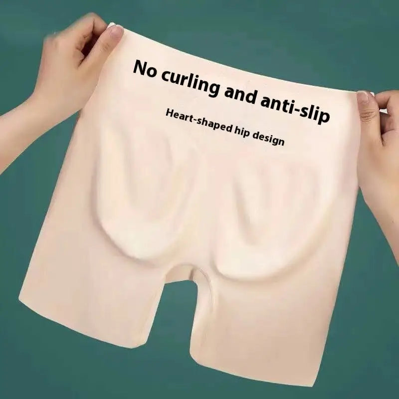 High Waist Seamless Safety Pants Underwear Women's Anti-exposure Non-curling Belly Contracting Hip Lifting Beyond Trends Hub
