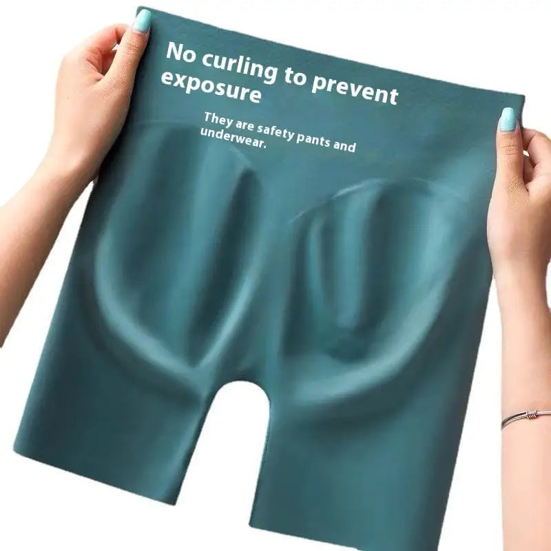 High Waist Seamless Safety Pants Underwear Women's Anti-exposure Non-curling Belly Contracting Hip Lifting Beyond Trends Hub