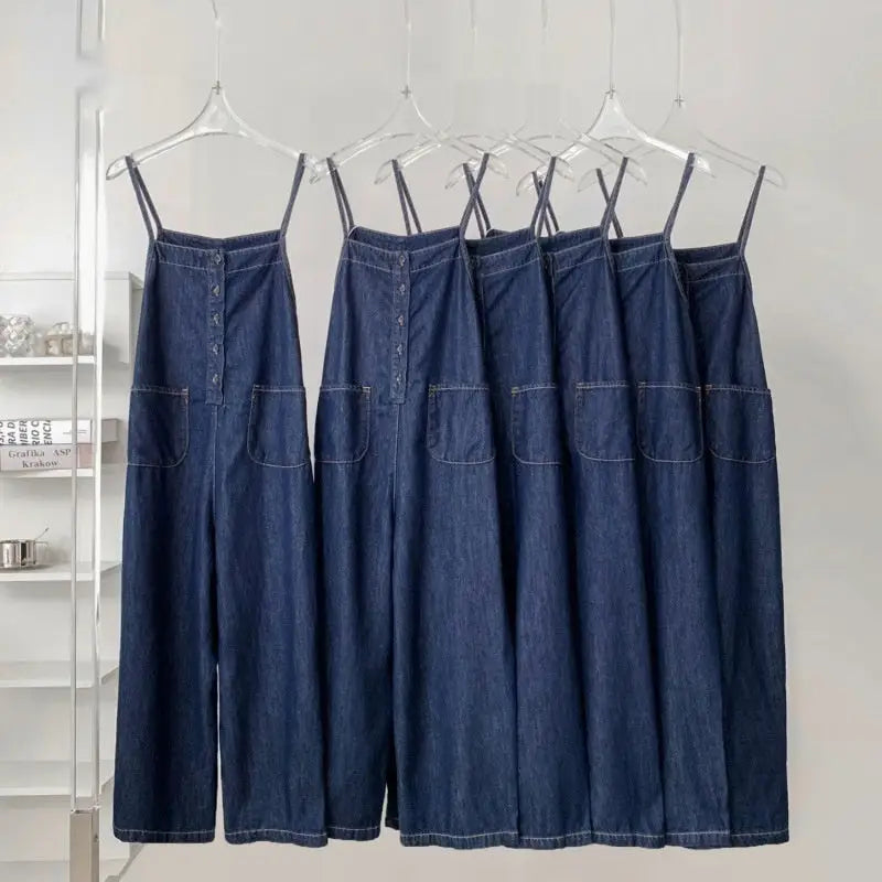 High Waist Slimming Denim Suspender Pants For Women Beyond Trends Hub