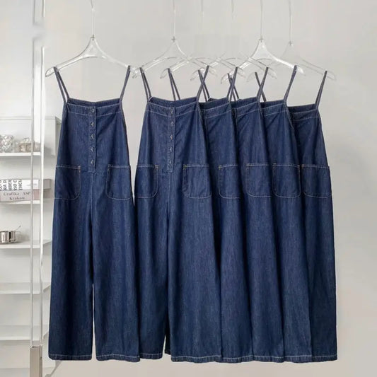 High Waist Slimming Denim Suspender Pants For Women Beyond Trends Hub