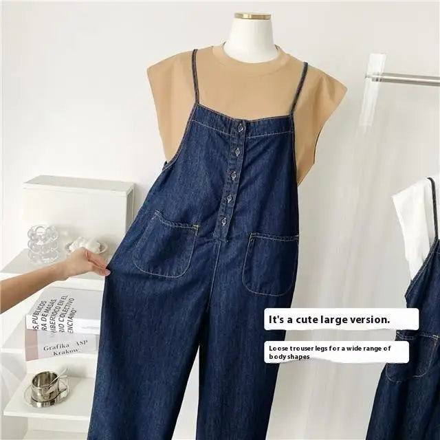 High Waist Slimming Denim Suspender Pants For Women Beyond Trends Hub