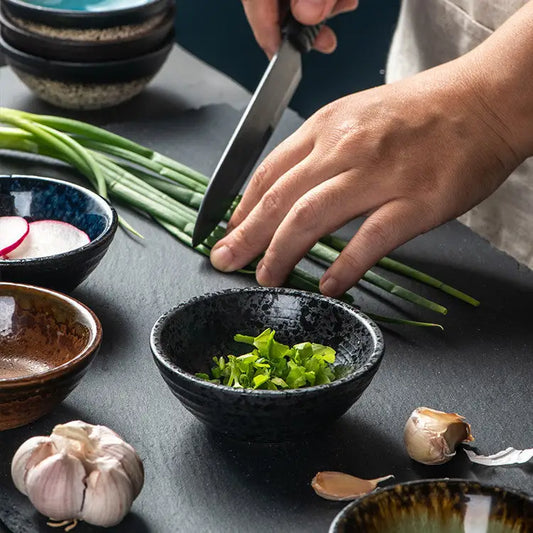 Home Creative Japanese Vintage Ceramic Small Plates - Beyond Trends Hub 