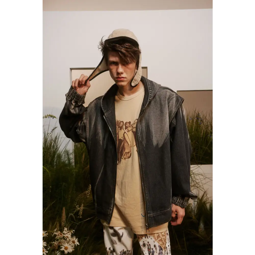 Hooded Washed Do The Old Cowboy Coat For Women Men Spring And Autumn Beyond Trends Hub