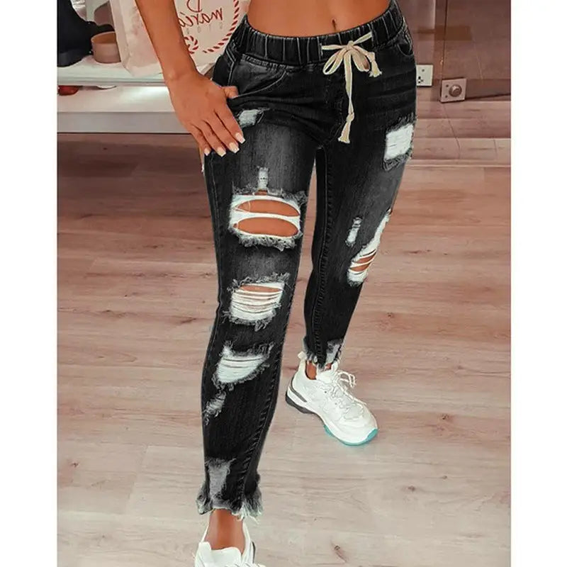 Hot Selling European And American Women'S Jeans Slim Slimming Women'S Jeans Trousers Beyond Trends Hub