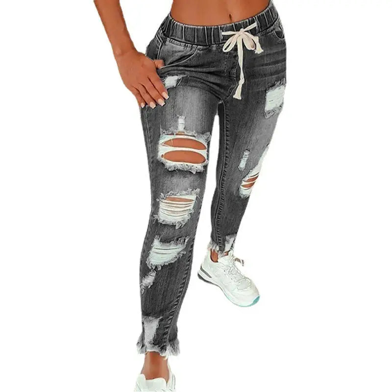 Hot Selling European And American Women'S Jeans Slim Slimming Women'S Jeans Trousers Beyond Trends Hub