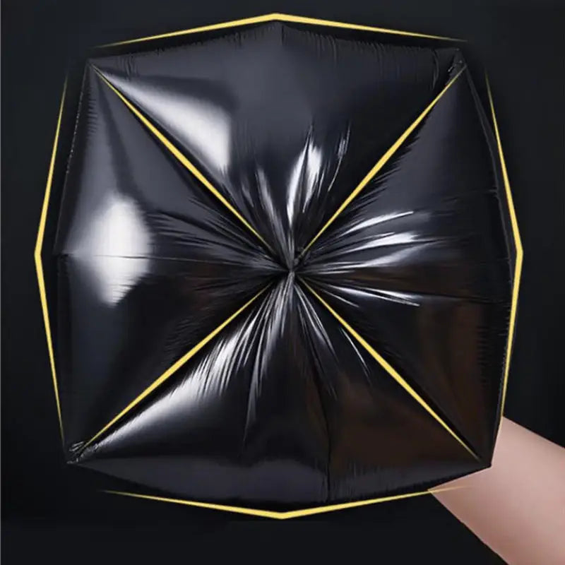 Household Garbage Bags Household Thickened Large Black Flat Mouth Garbage Bags Wholesale Disposable Plastic Bags