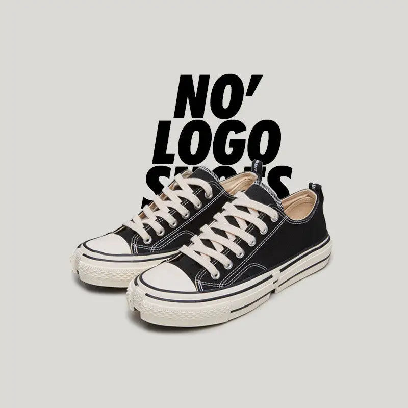INF casual low canvas shoes - Black / 36