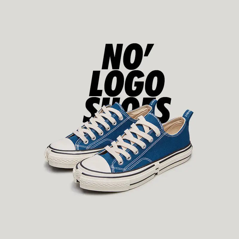 INF casual low canvas shoes - Blue / 39