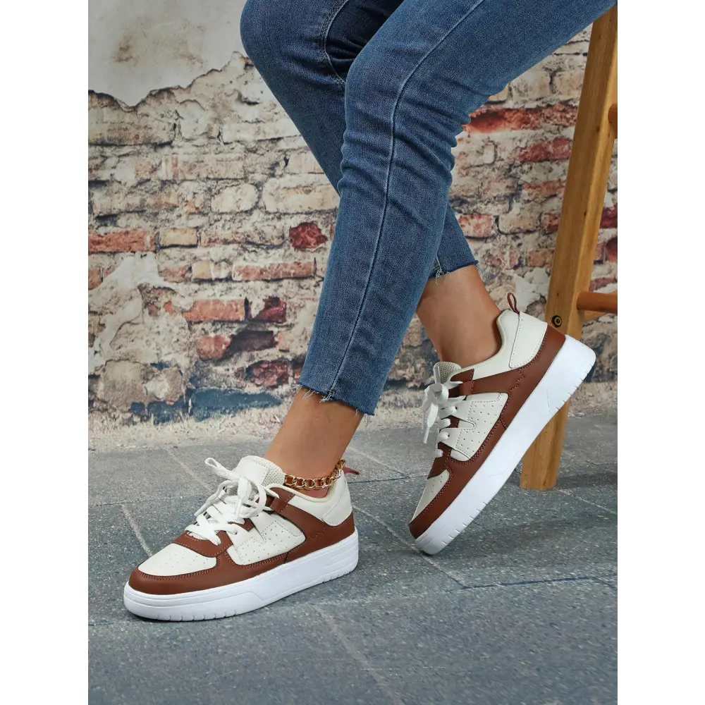Ins European And American Fashion Platform Couple's Soft Bottom Comfortable Board Shoes Can Be Tie Up Beyond Trends Hub