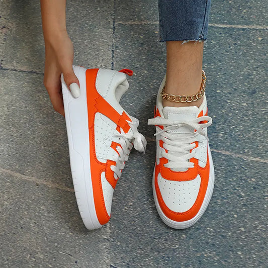 Ins European And American Fashion Platform Couple's Soft Bottom Comfortable Board Shoes Can Be Tie Up Beyond Trends Hub