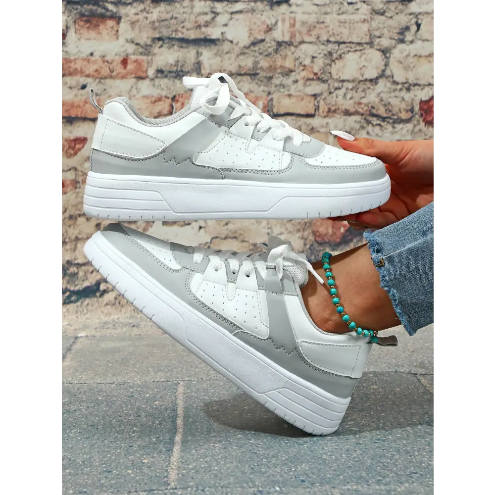 Ins European And American Fashion Platform Couple's Soft Bottom Comfortable Board Shoes Can Be Tie Up Beyond Trends Hub