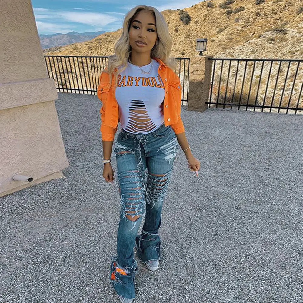 Jacket Women Streetwear Denim Jacket Women Outwear Bodycon Jeans Jackets Women Coat Casual Ladies Cropped Jackets Beyond Trends Hub