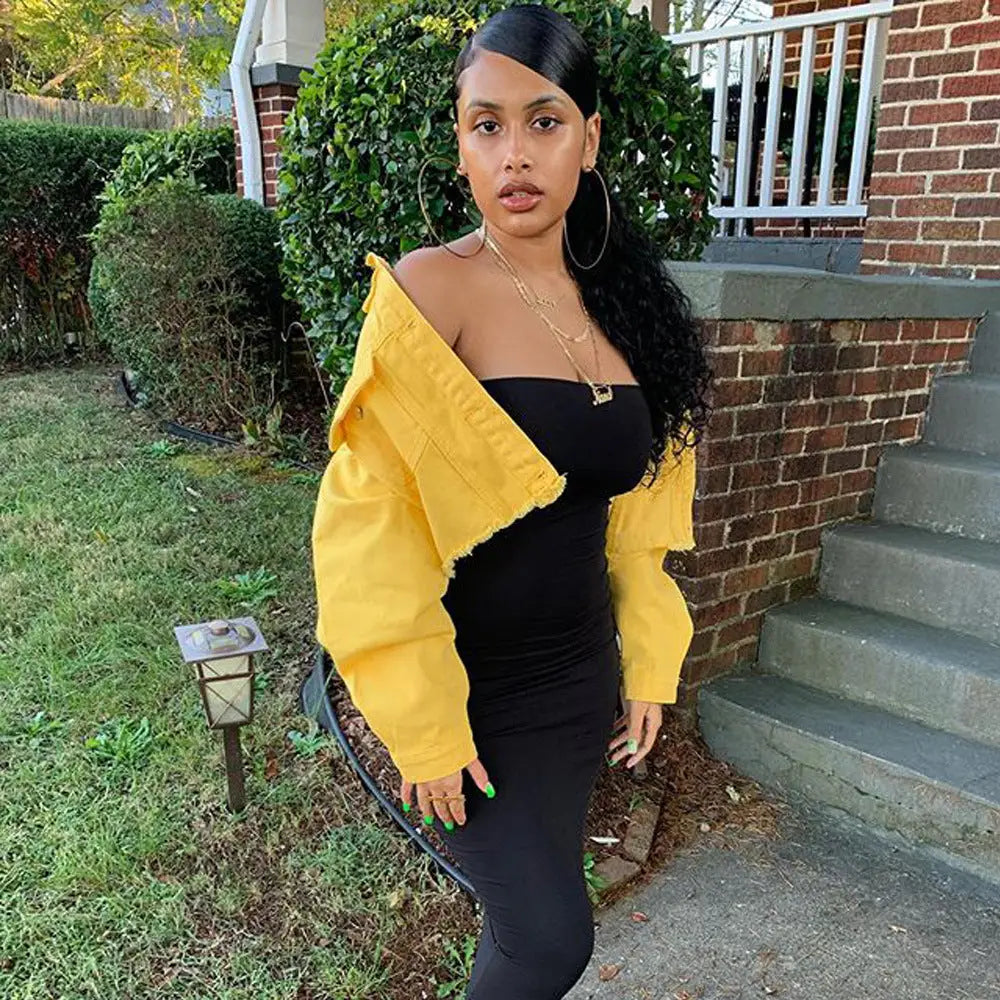 Jacket Women Streetwear Denim Jacket Women Outwear Bodycon Jeans Jackets Women Coat Casual Ladies Cropped Jackets Beyond Trends Hub