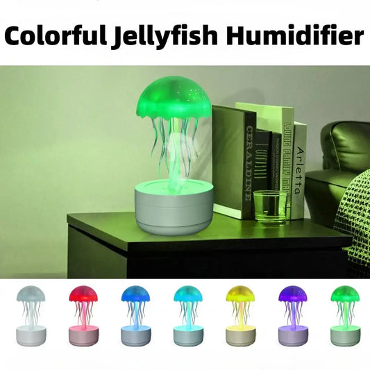 Jellyfish Humidifier Fragrance Diffuser Colorful Night Light Heavy Fog Essential Oil Diffuser Home Bedroom Office Air Humidifier Beyond Trends Hub