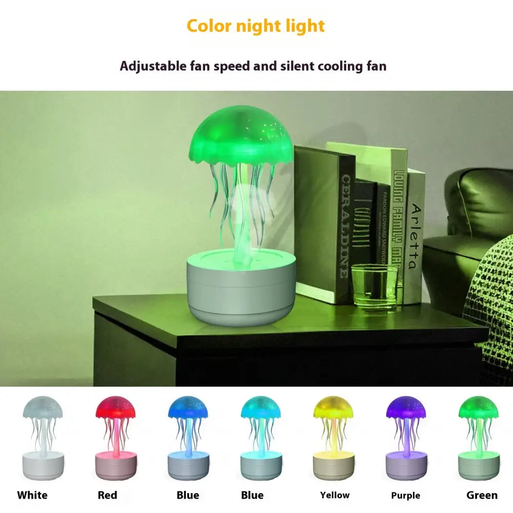 Jellyfish Humidifier Fragrance Diffuser Colorful Night Light Heavy Fog Essential Oil Diffuser Home Bedroom Office Air Humidifier Beyond Trends Hub