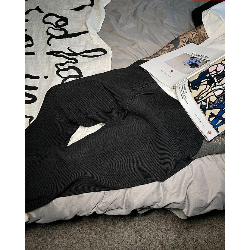 Joker trousers men retro tide - Black / M