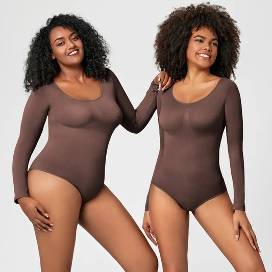 Jumpsuit Women's Bottoming Shirt Long Sleeve Corset One-piece Corset Beyond Trends Hub