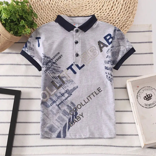 Kids Polo Shirt Boys Tops Wear Children Clothing - Beyond Trends Hub 