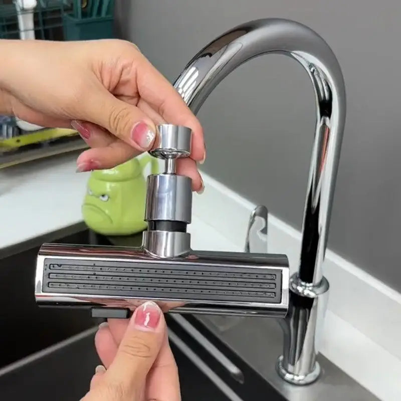 Kitchen Faucet Waterfall Outlet Splash Proof Universal Rotating Bubbler Multifunctional Water Nozzle Extension Kitchen Gadgets Beyond Trends Hub