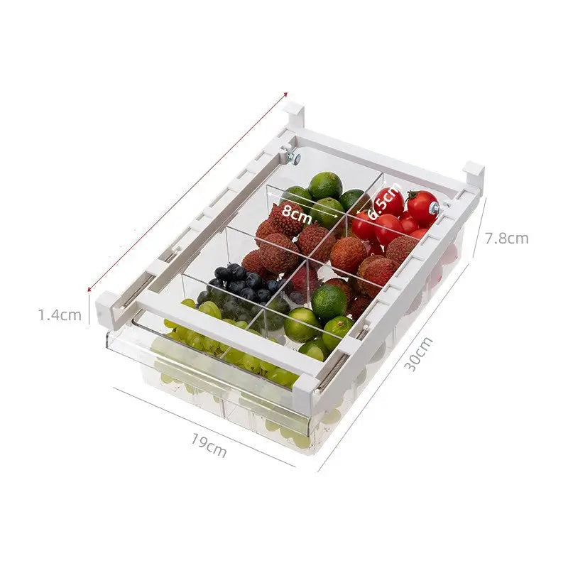 Kitchen Organizer Adjustable Kitchen Refrigerator Storage Rack Fridge Freezer Shelf Holder Pull-out Drawer Organiser Space Saver Beyond Trends Hub