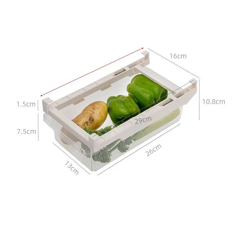 Kitchen Organizer Adjustable Kitchen Refrigerator Storage Rack Fridge Freezer Shelf Holder Pull-out Drawer Organiser Space Saver Beyond Trends Hub