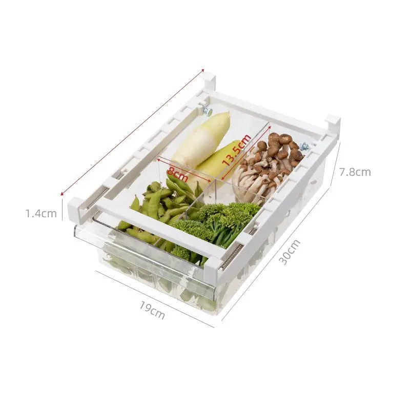 Kitchen Organizer Adjustable Kitchen Refrigerator Storage Rack Fridge Freezer Shelf Holder Pull-out Drawer Organiser Space Saver Beyond Trends Hub