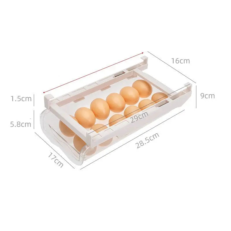 Kitchen Organizer Adjustable Kitchen Refrigerator Storage Rack Fridge Freezer Shelf Holder Pull-out Drawer Organiser Space Saver Beyond Trends Hub