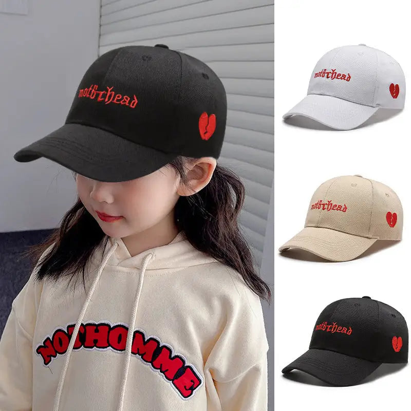 Korean Style Children’s Baseball Cap Letter Embroidered Peaked Cap
