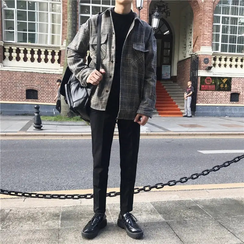 Korean Style Loose Long-sleeved Shirts For Men And Women Beyond Trends Hub