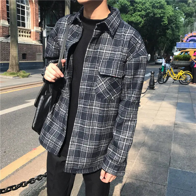Korean Style Loose Long-sleeved Shirts For Men And Women Beyond Trends Hub
