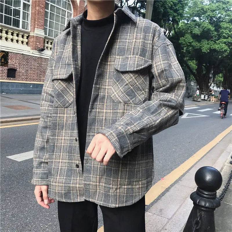 Korean Style Loose Long-sleeved Shirts For Men And Women Beyond Trends Hub