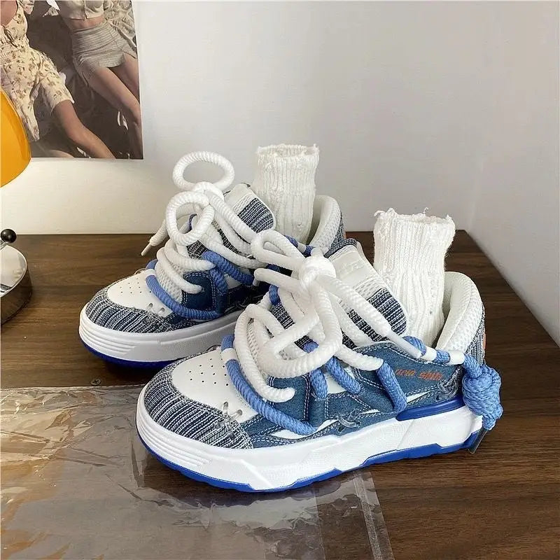 Korean Style Women's Dad Shoes Versatile Student Casual Platform Beyond Trends Hub