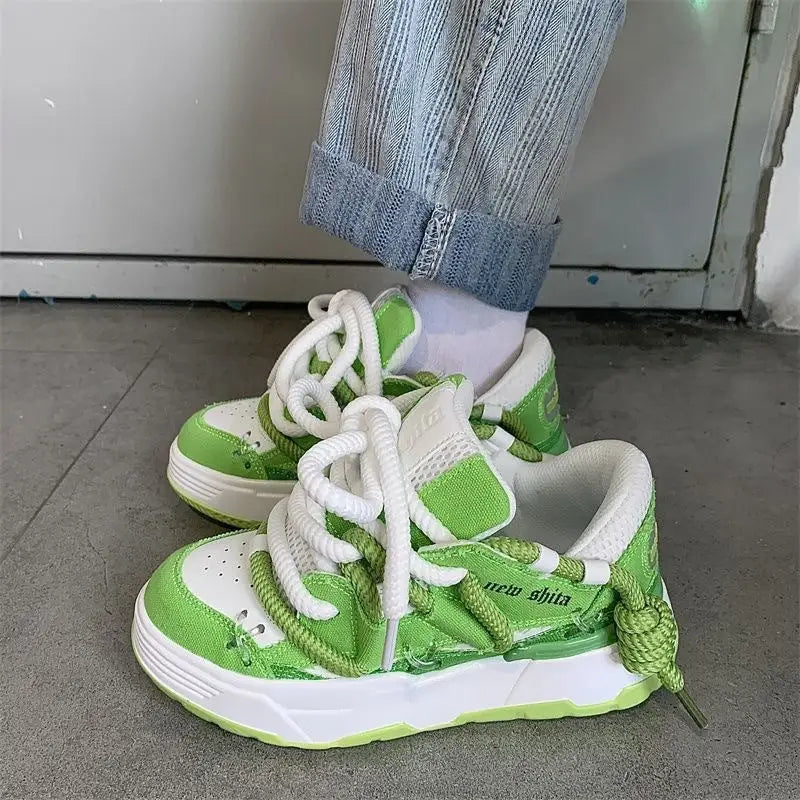 Korean Style Women's Dad Shoes Versatile Student Casual Platform Beyond Trends Hub