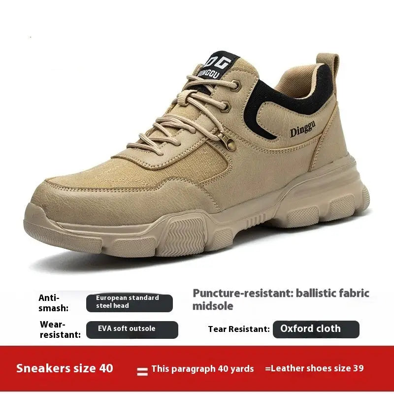 Labor Protection Shoes For Men Anti Smashing And Anti Piercing, All Season Safety Steel Head Beyond Trends Hub