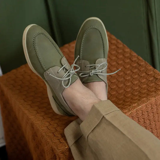 Lace-up Vintage High Mercerized Suede Sailing Shoes Beyond Trends Hub