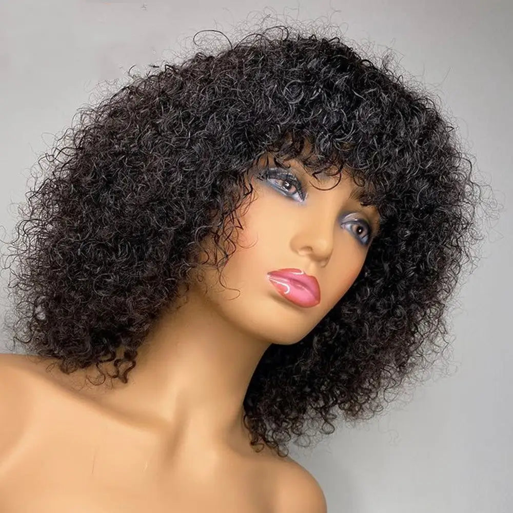 Ladies Black African Small Curly Short Hair With Long Hair Beyond Trends Hub