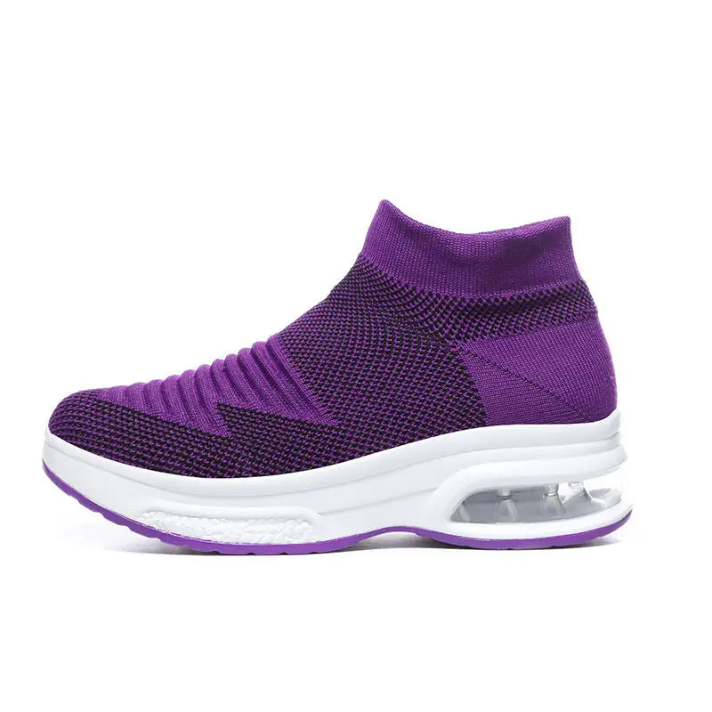 Ladies Casual Shoes Large Size Flat Casual Sports - Purple / 35