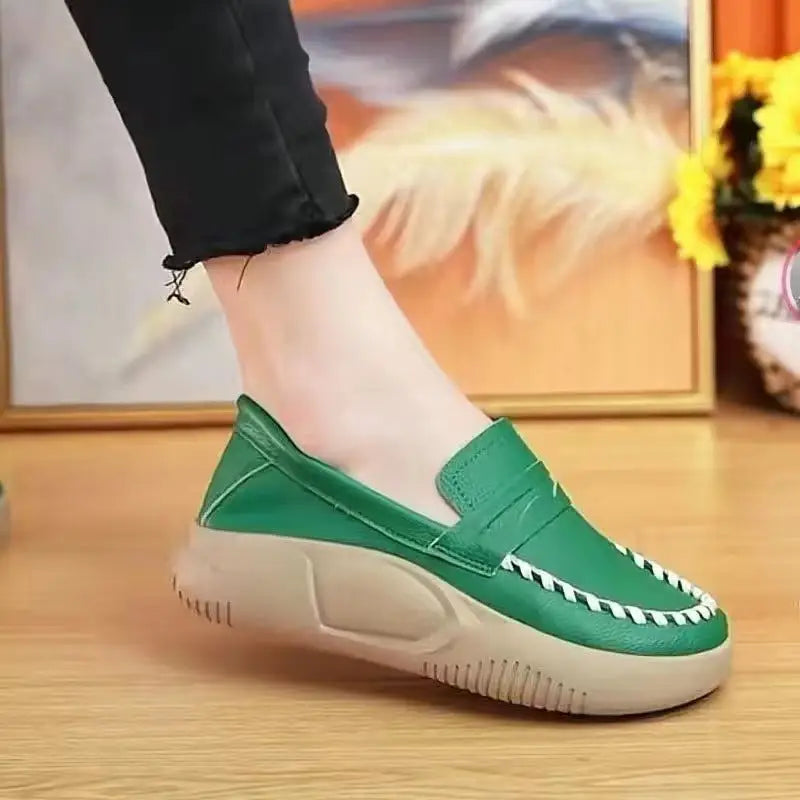 Ladies New Platform Casual Shoes - Green / 35