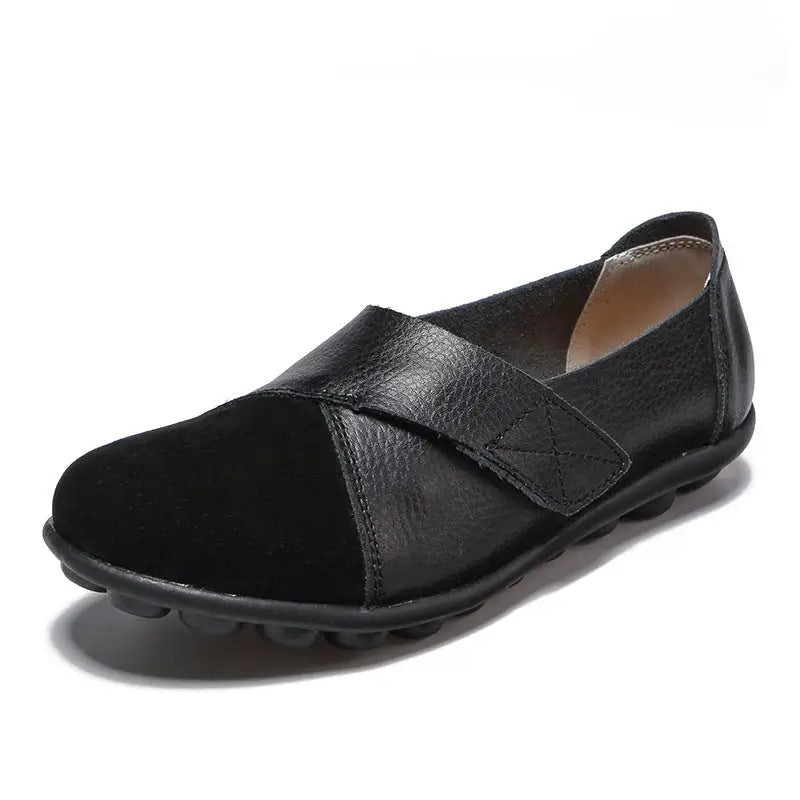 Ladies’ Velcro peas shoes - Black / 43