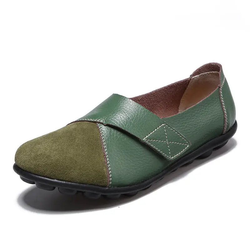 Ladies’ Velcro peas shoes - Green / 36