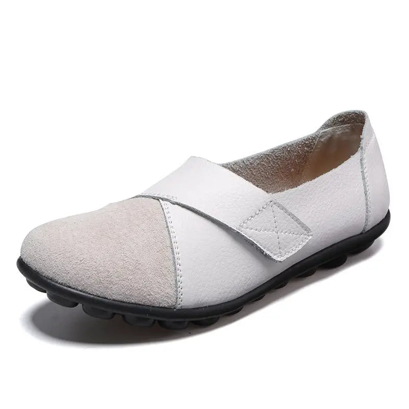 Ladies’ Velcro peas shoes - White / 36
