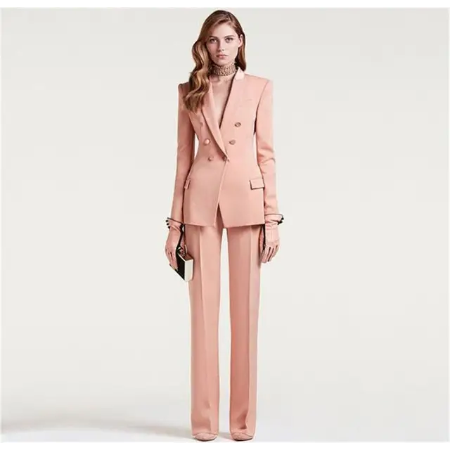 Lady Women Suits Set Spring And Autumn White Peak Lapel - 10 Style / XXS